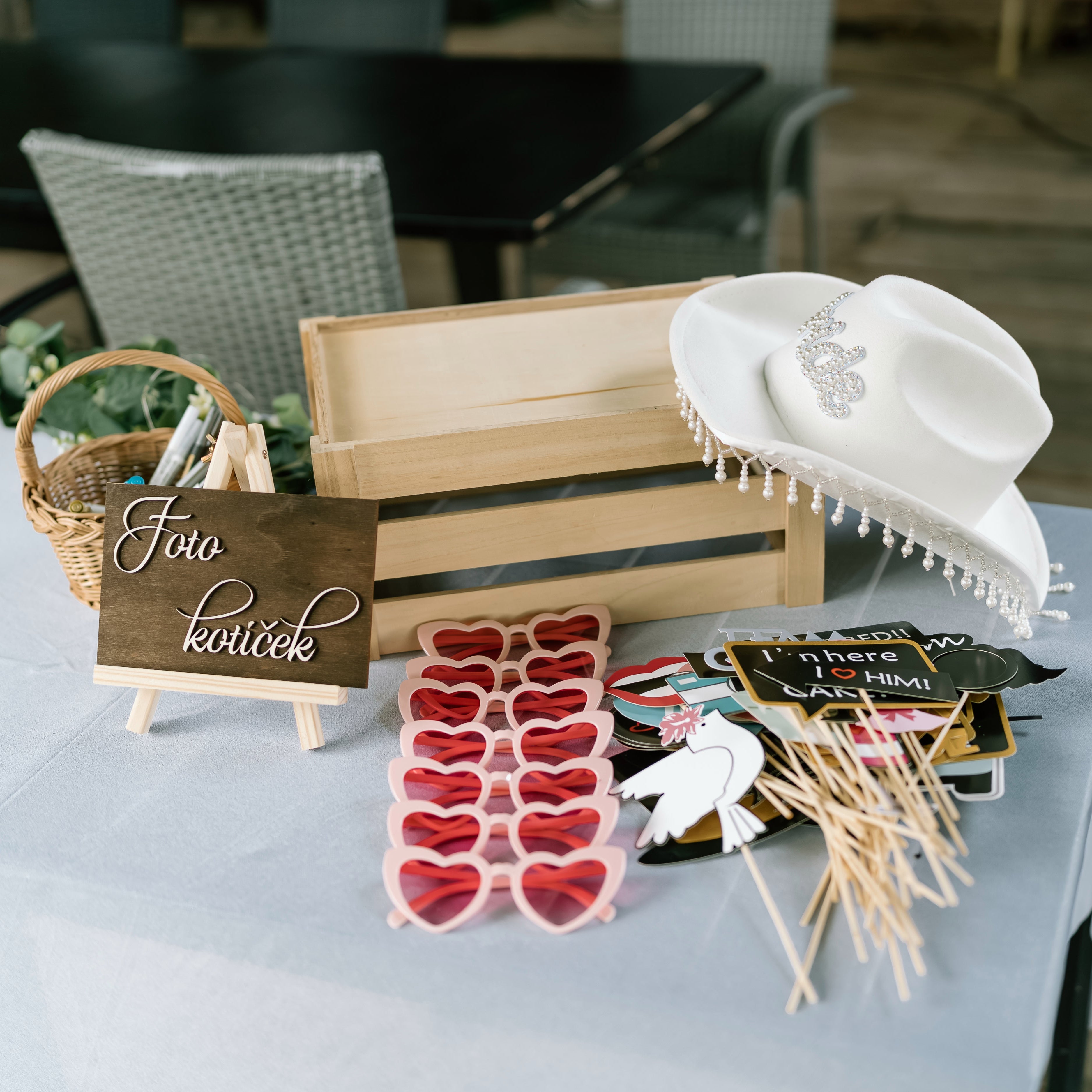 Lesena tablica - foto kotiček