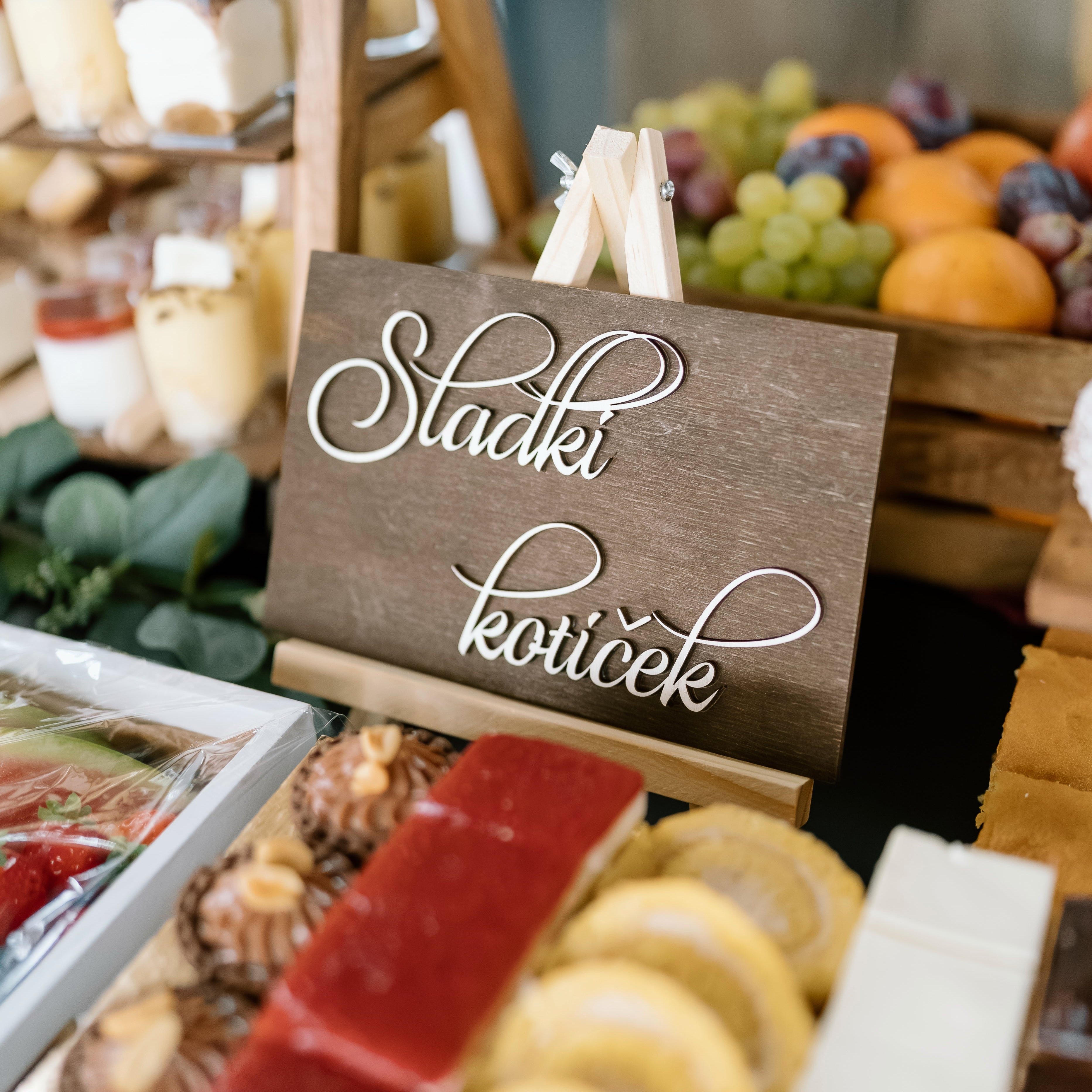 Lesena tablica - sladki kotiček