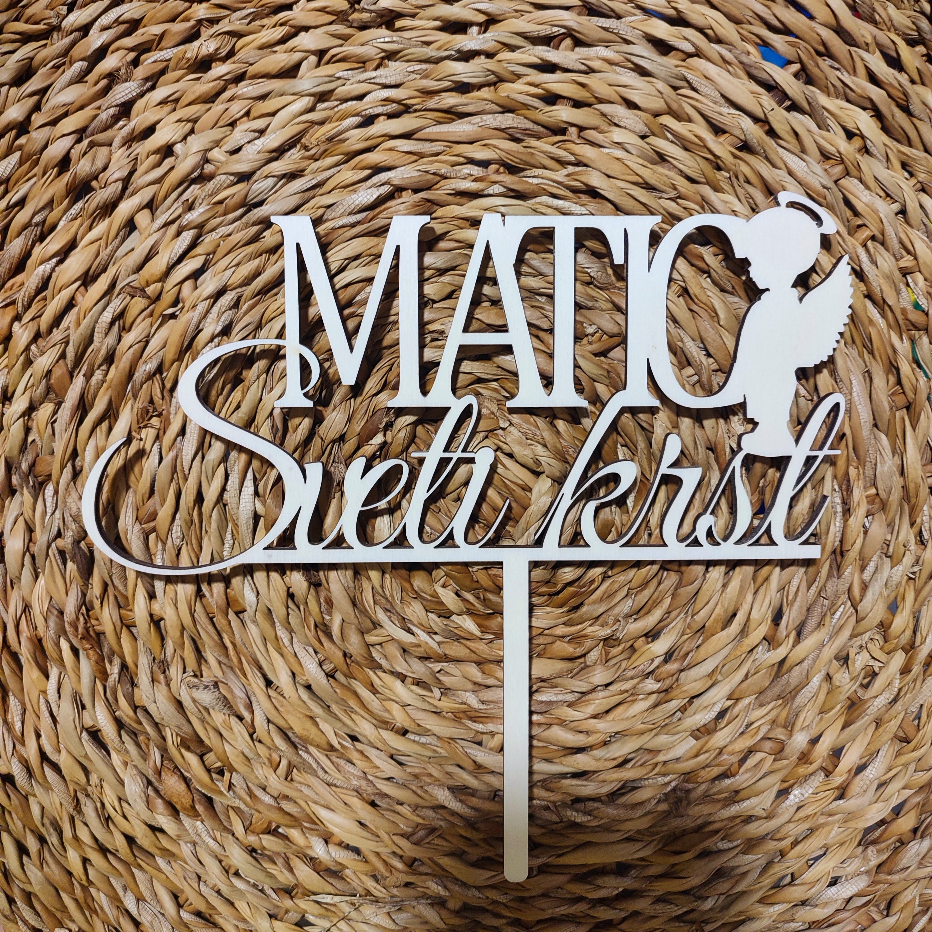 Topper "sveti krst z imenom"