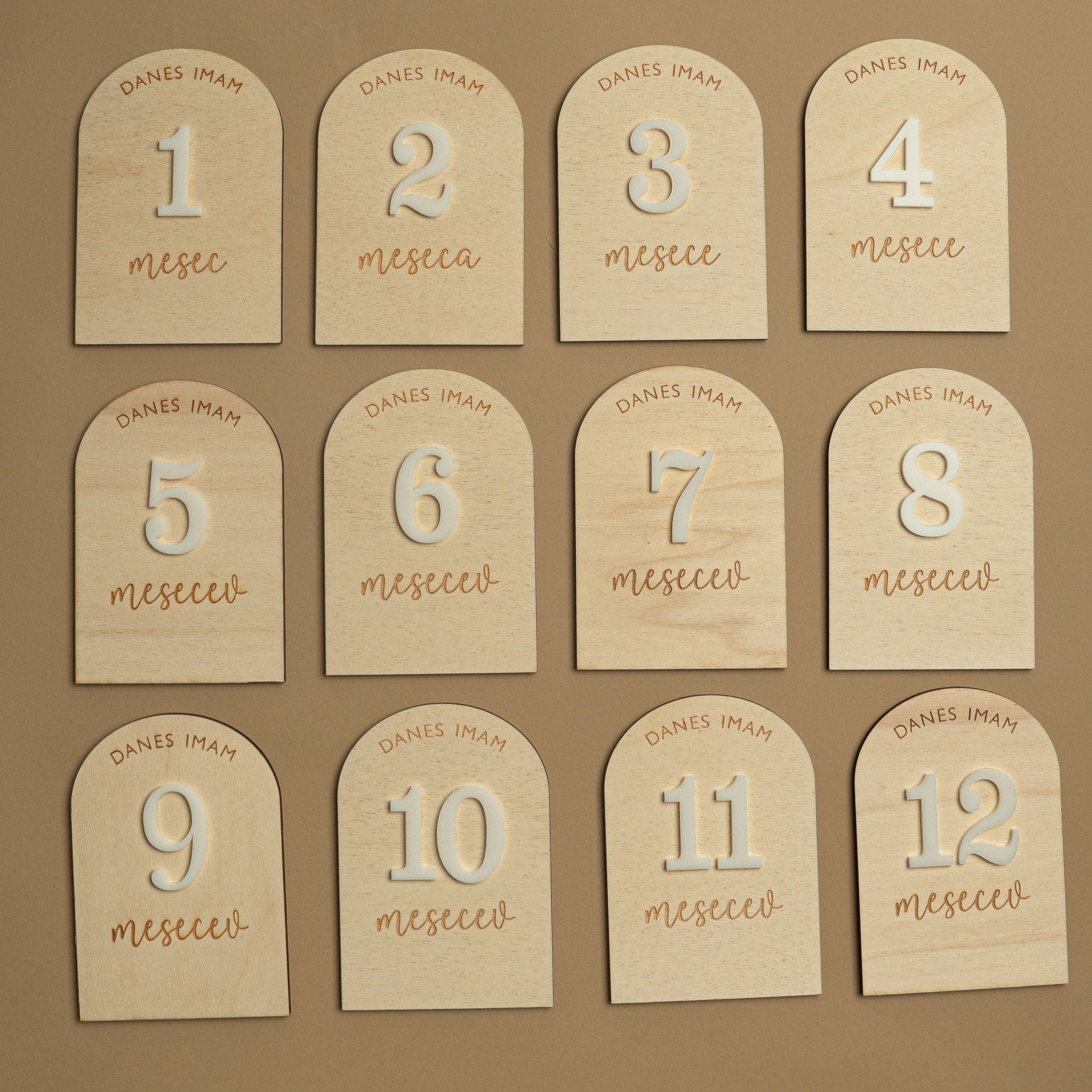 Kartice mejnikov - oval