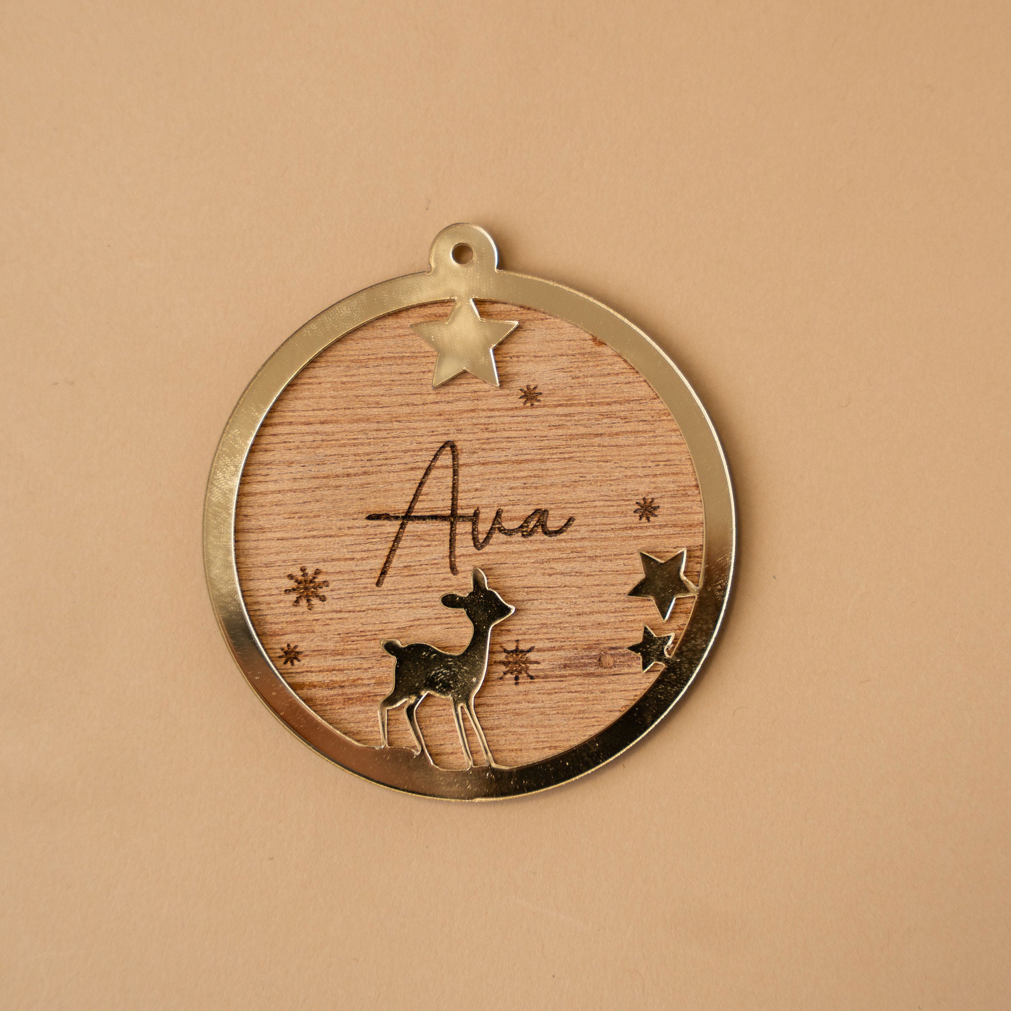 Božični okrasek - 3D jelenček (akrilno steklo)