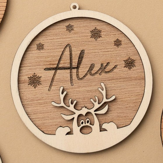 Božični okrasek - 3D jelenček