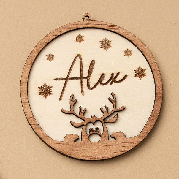 Božični okrasek - 3D jelenček