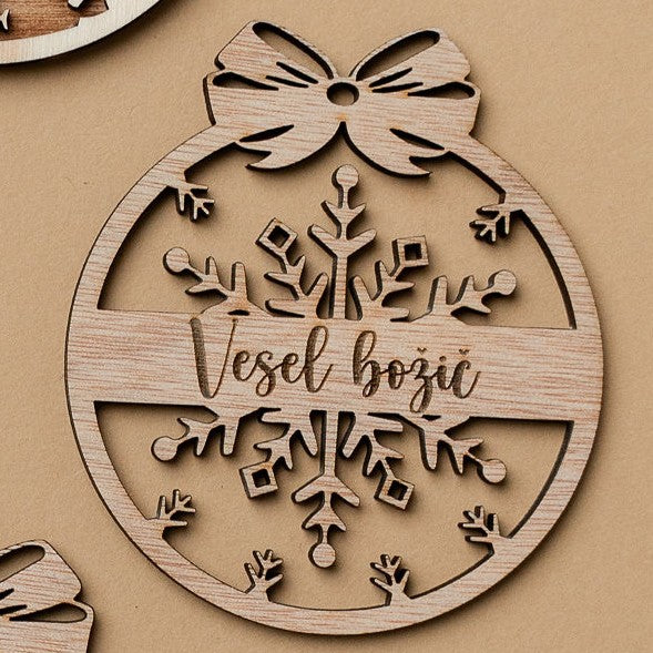 Božični okrasek - snežinka