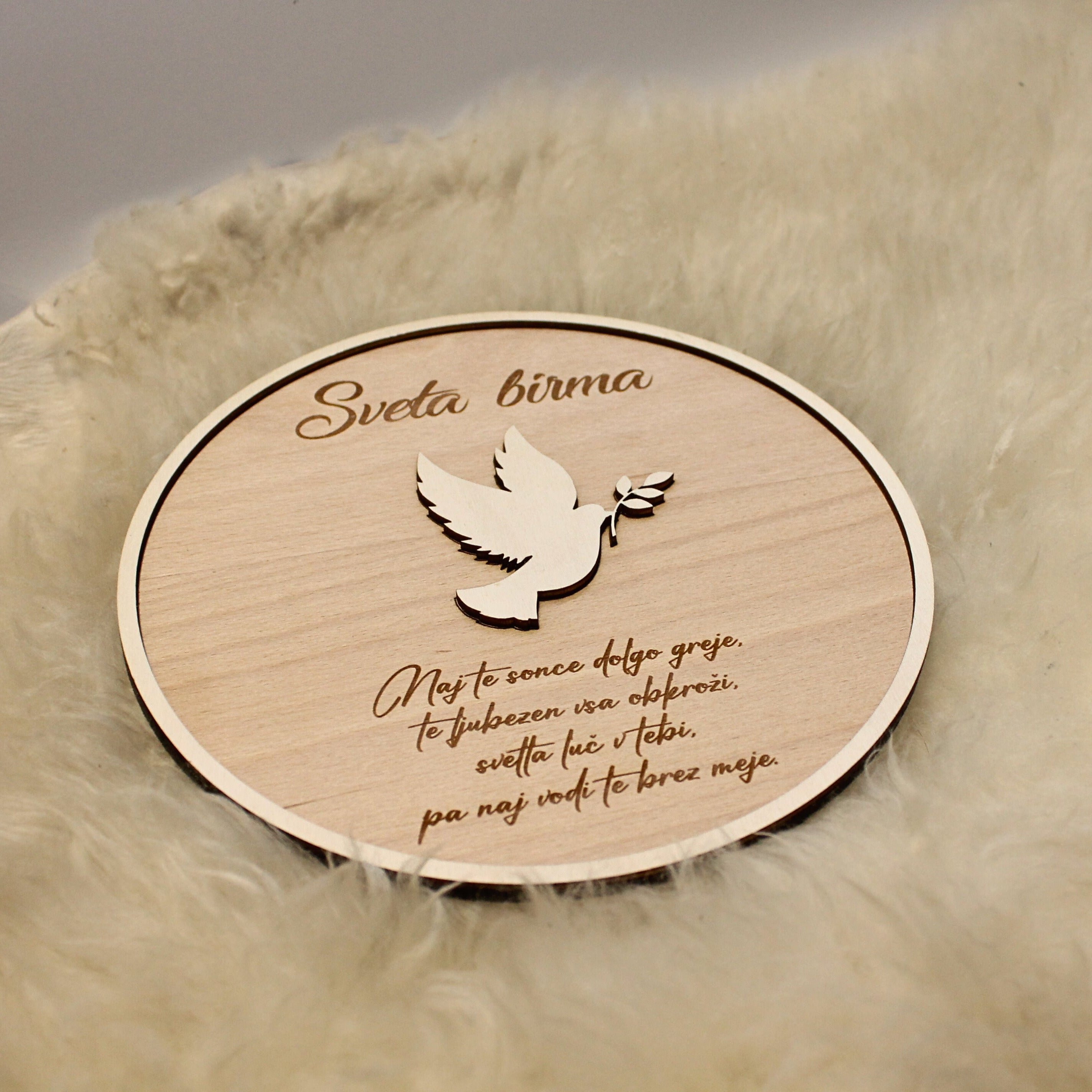 Spominska tablica za sveto birmo